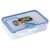 LCND SKI Plastic Lock N Seal 550ml Lunch Box, Transparent, Free 100ml box  spoon