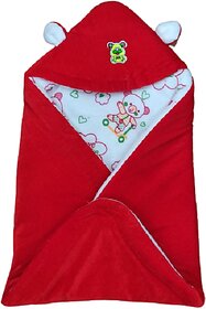 BABY HOODED WRAPPER BLANKET FOR 0-3 MONTHS