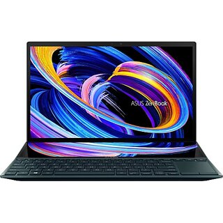 Asus Zenbook Duo 14 (2021) Touch Panel Core I7 11Th Gen - (16 Gb/1 Tb Ssd/Windows 11 Home/2 Gb Graphics) Ux482Egr-Ka711Ws Thin And Light Laptop(14 Inch, Celestial Blue, 1.62 Kg, With Ms Office) Asus Zenbook Duo 14 (2021) Touch Panel Core I7 11Th Gen - (16 Gb/1 Tb Ssd/Windows 11 Home/2 Gb Graphics) Ux482Egr-Ka711Ws Thin And Light Laptop(14 Inch, Celestial Blue, 1.62 Kg, With Ms Office)