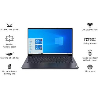 Lenovo Yoga Slim 7 Core I5 11Th Gen - (16 Gb/512 Gb Ssd/Windows 11 Home) 82A300Mbin Thin And Light Laptop(14 Inch, Slate Grey, With Ms Office) Lenovo Yoga Slim 7 Core I5 11Th Gen - (16 Gb/512 Gb Ssd/Windows 11 Home) 82A300Mbin Thin And Light Laptop(14 Inch, Slate Grey, With Ms Office)