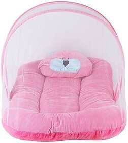 BABY VELVET MOSQUITO NET WITH MATTRESS 0-3 MONTHS