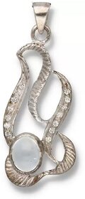 Angel jewels Aquamarine Gemstone Silver Pendant