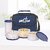 MILTON New Meal Combi Lunch Box, 3 Containers and 1 Tumbler, Blue 3 Containers Lunch Box(280 ml)