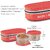 MILTON New Bon Bon Lunch Box with 2 leak-proof containers, 280 ml Each, Red 2 Containers Lunch Box(280 ml)