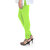 Vami Women's Ultra Soft 4 Way Stretchable Plain Churidar Cotton Leggings - Shocking lime
