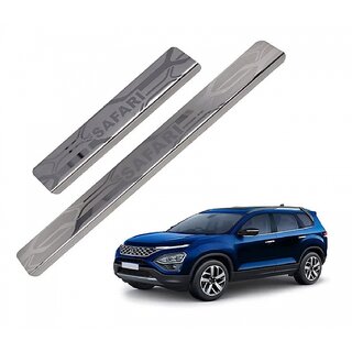 Buy Sca Car Silver Colour Door Sill Plate Non-led Stainless Steel ...