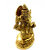 Arihant Craft Hindu God Ganesha Idol Ganpati Statue Sculpture Hand Craft Showpiece  13 cm (Brass, Gold)