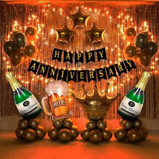                       Happy anniversary decoration items combo Pack                                              