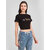 Printed Combo of 2 Crop TOPS of 170 GSM with Bio-Wash 100 Cotton Fabric Tshirts