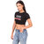 Printed Combo of 2 Crop TOPS of 170 GSM with Bio-Wash 100 Cotton Fabric Tshirts