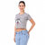 Printed Combo of 2 Crop TOPS of 170 GSM with Bio-Wash 100 Cotton Fabric Tshirts
