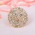 Memoir Brass Goldplated Imitation Diamond Adjustable size Fashion Fingerring Women Jewellery (ORKL0732)