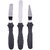 REGAL 3-in-1 Multi-Function Stainless Steel Cake Icing Spatula Knife, Multi Color, Set of 3-Pcs