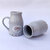 Handcrafted Tea Coffee Milk Flask Can Tall Mugs (Grey,  425ml,) |Milk Mugs| Cappuccino | Espresso | Set of 2
