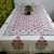 Urban Village Floral Motif Design Hand Block Printed 8 Seater Table Cloth,100 Cotton Block Print (152.4 cm 274.32 cm)
