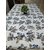 Urban Village, Blue and Grey Floral Printed 8 Seater Dining Table,100 Cotton Hand Block Print, 152.4 cm  274.32 cm