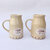 Handcrafted Tea Coffee Milk Flask Can Tall Mugs (Cream,  425ml,) |Milk Mugs| Cappuccino | Espresso | Set of 2