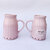 Handcrafted Tea Coffee Milk Flask Can Tall Mugs (Pink,  425ml,) |Milk Mugs| Cappuccino | Espresso | Set of 2