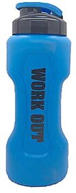 Workout Protein Shaker Bottle Blue 500 ML