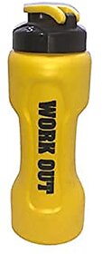 Workout Protein Shaker Bottle Yellow 500 ML