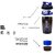 3 in 1 Compartement For Protein Spider Shaker Protein Bottle 600 ML (Black,Blue)