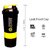 3 in 1 Compartement For Protein Spider Shaker Protein Bottle 600 ML (Black,Yellow)