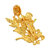 Brass Goldplated Colourful Zari finish Sareepin Dupatta Pallu Pin Brooch unisex