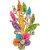 Brass Goldplated Flower design Colourful Sareepin Dupatta  Pin Brooch unisex