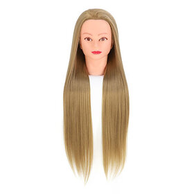 20-24  inch Long Silky Golden Hair / Makeup / Styling/ Cut, dummy for For Trainers