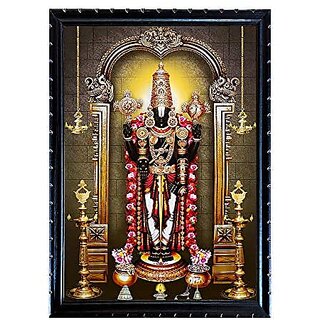                       Emperor Art Gallery  God Venkateswara Swamy Combo Sale # Set Of 3 # Original Teak Wood Frame # Size (17.5 x 13.412.5 x 9.23.5 x 4.2)Inches #                                              
