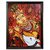 Kerala Mural Painting #God Krishna# Canvas Print With Jungle Wood Frame# Size (25 x 18.63) Digital Reprint