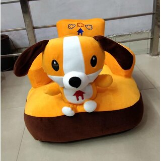                       KIDS WONDERS Imported Velvet Kids Sofa Comfortable Soft Plush Cushion Sofa Seat  Rocking Chair for Kids (Puppy)                                              