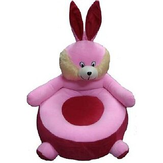 KIDS WONDERS Baby Teddy Soft Sofa Seat  Comfortable Soft Cushion Sofa (Pink Bunny)