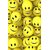 Smiley Face Squeeze Ball Yellow Ball Stress Reliver Ball (Pack of 3)