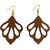 Divian Trendy Grid Drop PU Leather Earrings For Womens and Girls