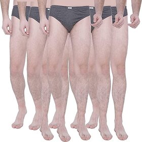 Teyok Stretch 100 Cotton Classic Brief for Men, Snug Fit Cool Ultra Comfort Lightweight Breathable Pack of 5 brief