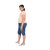 Kid Kupboard Cotton Half-Sleeves Girl's Top (Light Orange)