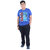 Kidzee Kingdom Half-Sleeves Blue T-Shirt For Boys Pure Cotton (Pack of 1)