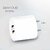 ASE Adapter Wall Charger Fast Charging Mobile Charger Turbo Android Charger Round Shape (White)
