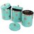Anantam Homes Decorative leaf Design Canister Set with Lid for Kitchen Counter Top Stainless Steel Storage Jar Container