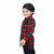 Kid Kupboard Pure Cotton Full-Sleeves Check Box Printed Shirt For Boys (Red, Pack of 1)