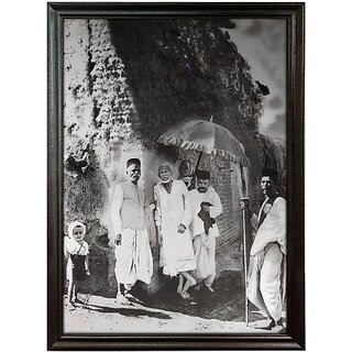                      Mperor Shirdi Sai Baba Photo Frame With Laminated Print And Wood Frame (24.4 X 17.4) Religious Frame                                              