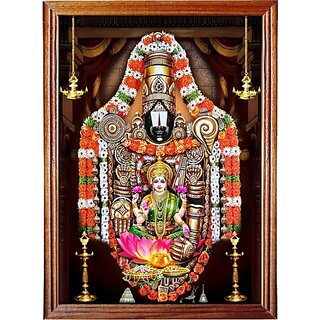                       Mperor God Venkateswara Swamy With Lakshmi Photo Frame Religious Frame                                              