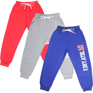                       ATLANS KIDS BOYS RED BLUE GREY TRACKPANT PACK OF 3                                              