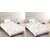 COTTON CANDY 200 TC Cotton Single Floral Bedsheet (Pack of 2, White)