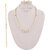 Classique Designer Jewellery Gold Plated Necklace Set with Bracelet Pearl Set