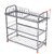 Decoration World Stainless Steel 2,3, 4 Shelf Wall Mount Kitchen  Rack Plate  Cutlery Stand 21X22x10 Inch