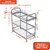 Decoration World Stainless Steel 2,3, 4 Shelf Wall Mount Kitchen  Rack Plate  Cutlery Stand 18X19x10 Inch