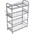 Decoration World Stainless Steel 2,3, 4 Shelf Wall Mount Kitchen  Rack Plate  Cutlery Stand 31X22x10 Inch