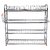 Decoration World Stainless Steel 2,3, 4 Shelf Wall Mount Kitchen  Rack Plate  Cutlery Stand 31X31x10 Inch
